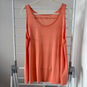 Eileen Fisher Tangerine Silk Blend Tank Top L